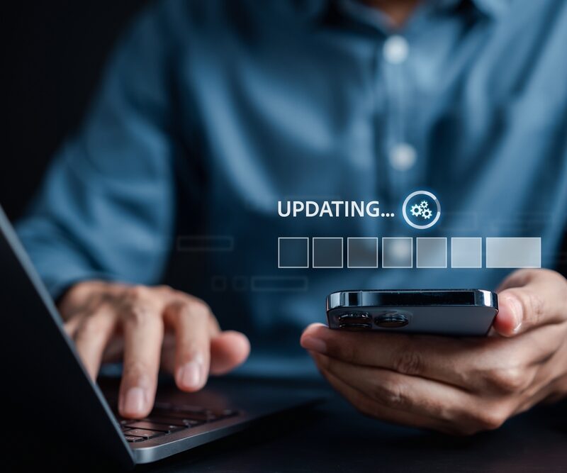 Person Performing Important IT Updates
